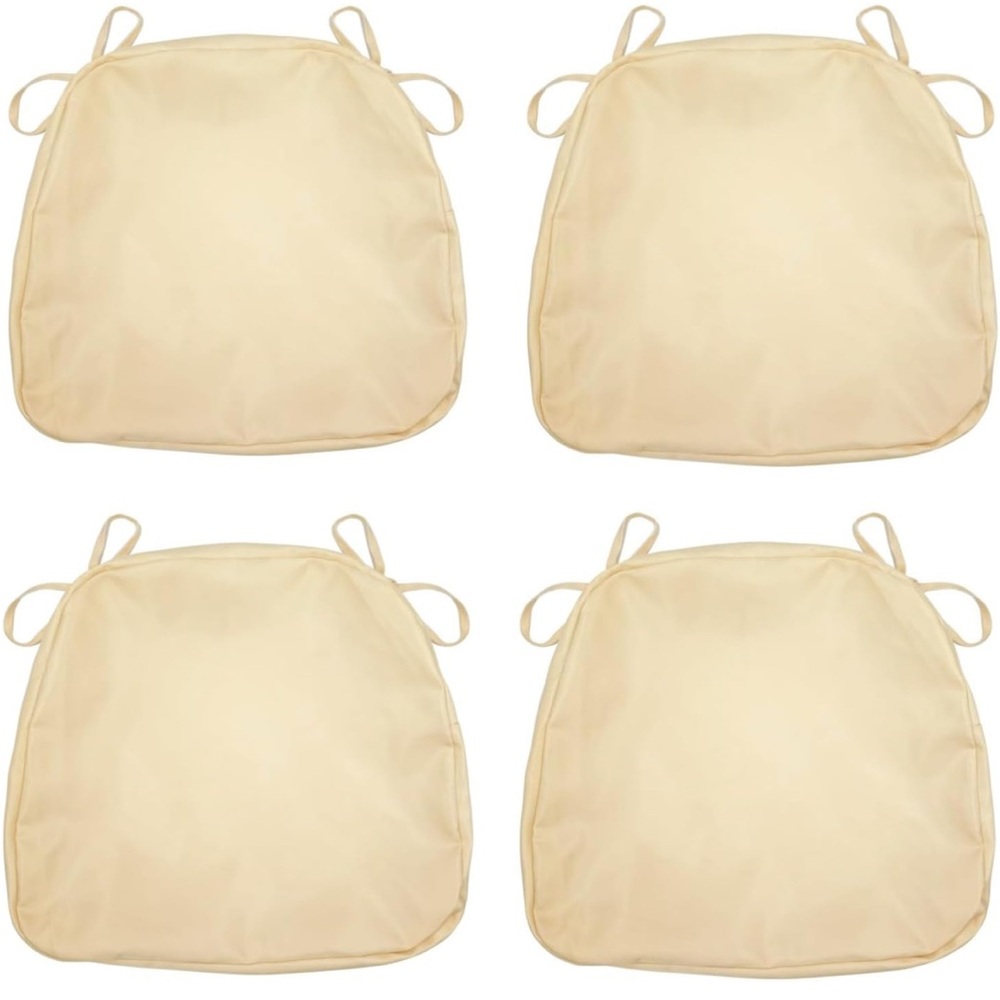 New Outdoor Removable Replaceable Cushion Covers 17x16x2 Set of 4